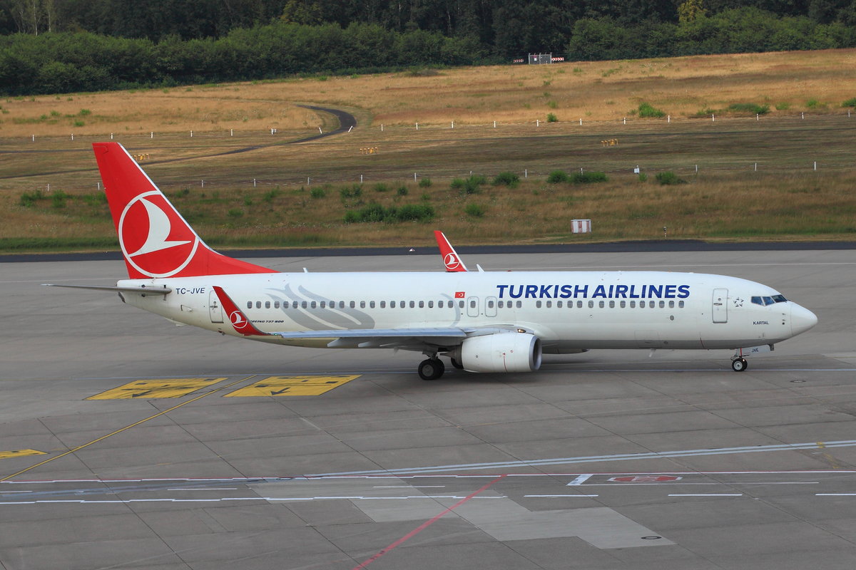 Turkish Airlines, Boeing 737-800, TC-JVE  Kartal , Köln-Bonn (CGN/EDDK), 22.07.2018.
