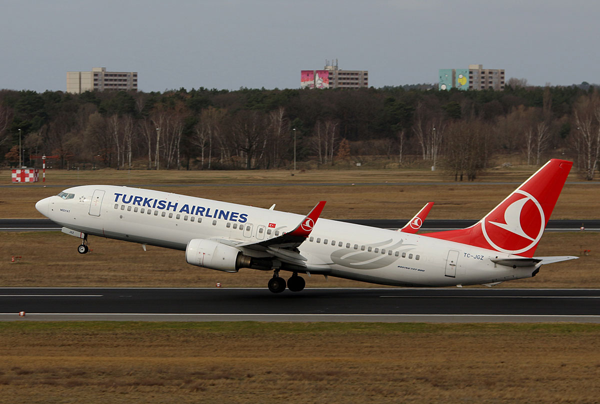 Turkish Airlines, Boeing B 737-8F2, TC-JGZ, TXL, 16.03.2017                                