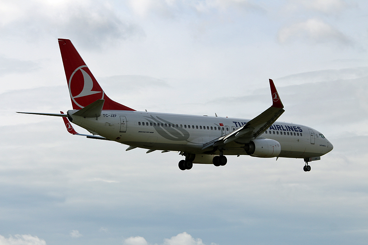 Turkish Airlines, Boeing B 737-8F2, TC-JZF, TXL, 12.09.2017