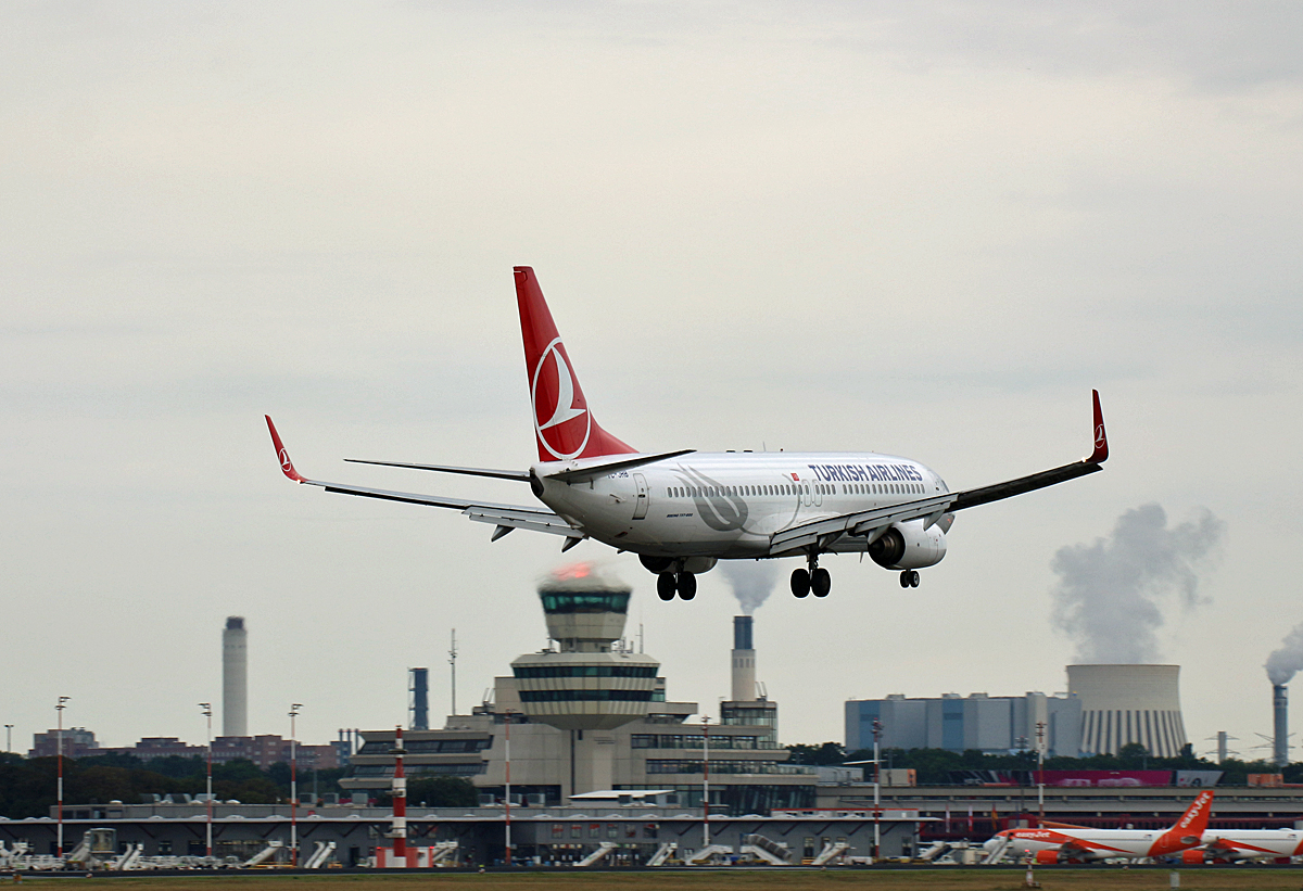 Turkish Airlines, Boeing B 737-8F2, TC-JHB, TXL, 29.08.2020