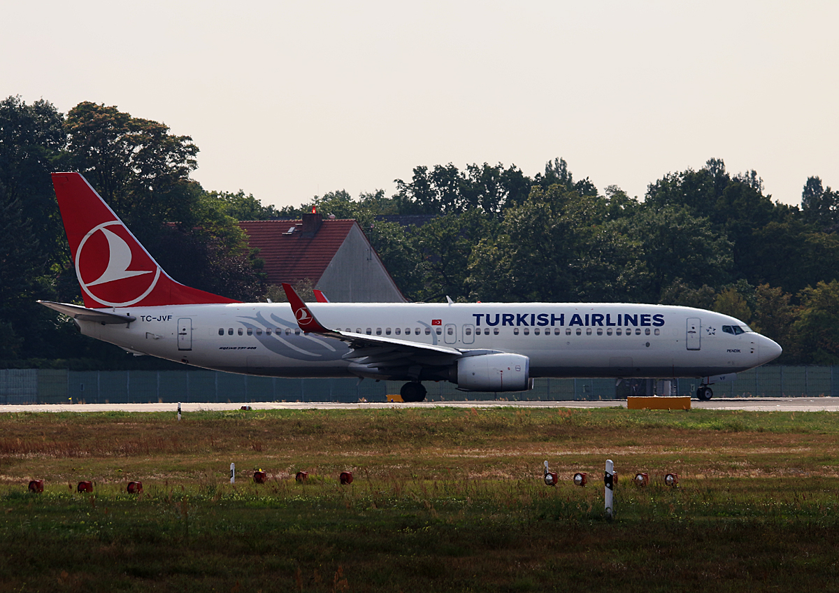 Turkish Airlines, Boeing B 737-8F2, TC-JVF, TXL, 23.09.2016