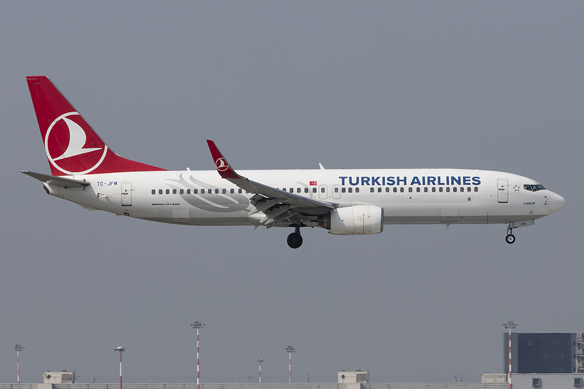 Turkish Airlines, TC-JFM, Boeing, B737-8F2, 06.09.2018, MXP, Mailand, Italy 



