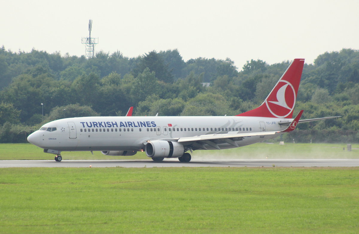 Turkish Airlines, TC-JFR,MSN 29779,Boeing 737-8F2(WL), 02.08.2017, HAM-EDDH, Hamburg, Germany (Name: Giresun) 