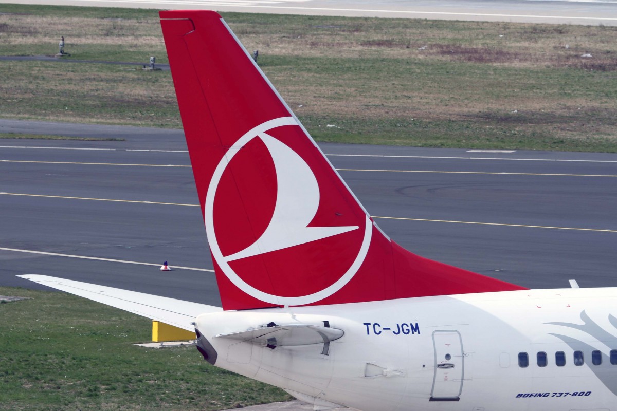 Turkish Airlines, TC-JGM  Hakkari , Boeing, 737-8F2 wl (Seitenleitwerk/Tail), 03.04.2015, DUS-EDDL, Düsseldorf, Germany