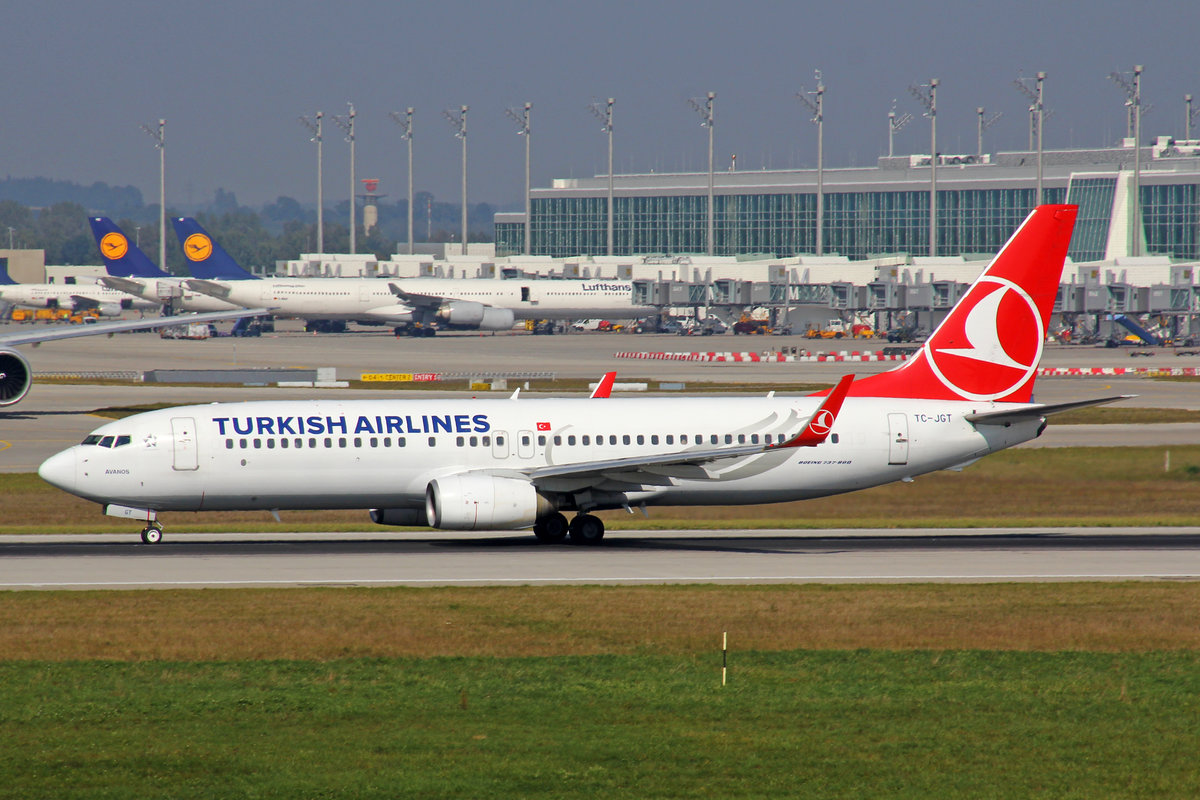 Turkish Airlines, TC-JGT, Boeing 737-8F2,  Avanos , 25.September 2016, MUC München, Germany.
