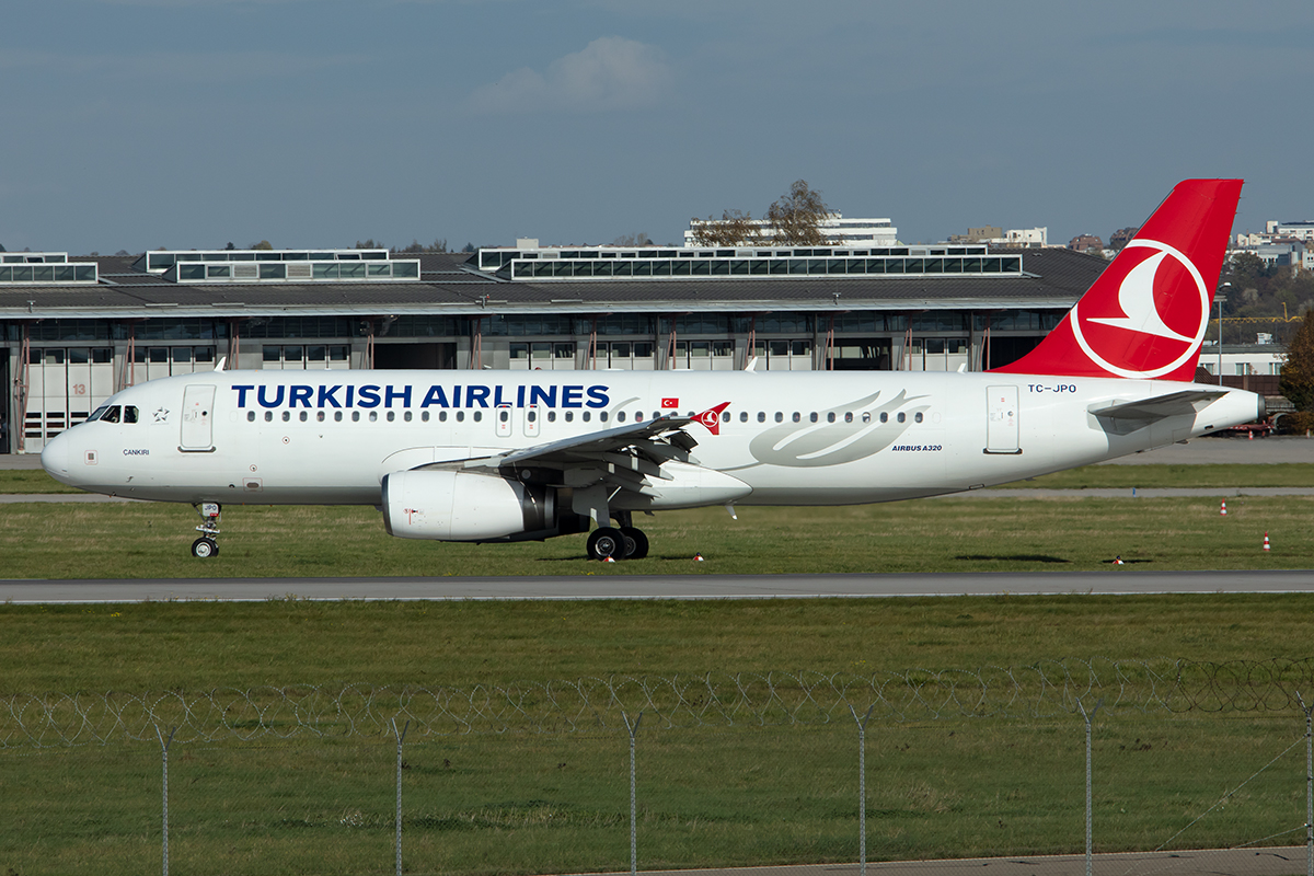 Turkish Airlines, TC-JPO, Airbus, A320-232, 27.10.2019, STR, Stuttgart, Germany





