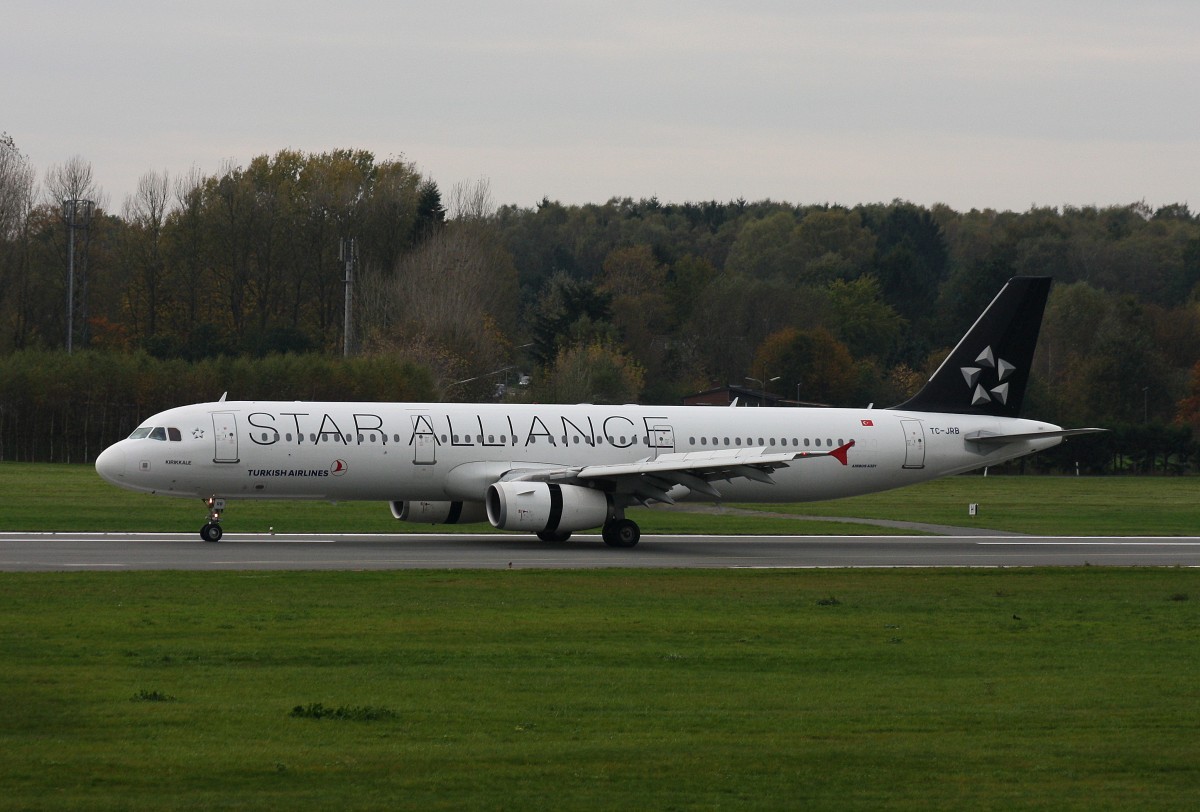 Turkish Airlines, TC-JRB, (c/n 2868),Airbus A 321-231,26.10.2014,HAM-EDDH, Hamburg, Germany (STAR ALLIANCE cs)