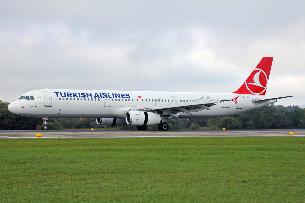 Turkish Airlines, TC-JRH, Airbus A321-231, msn: 3350,  Yalova , 11.Oktober 2020, ZRH Zürich, Switzerland.