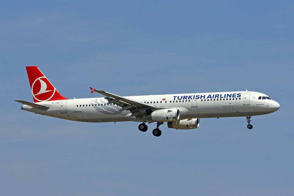 Turkish Airlines, TC-JSC, Airbus A321-231,  Arnavutköy , msn: 5254, 01.August 2018, ZRH Zürich, Switzerland.