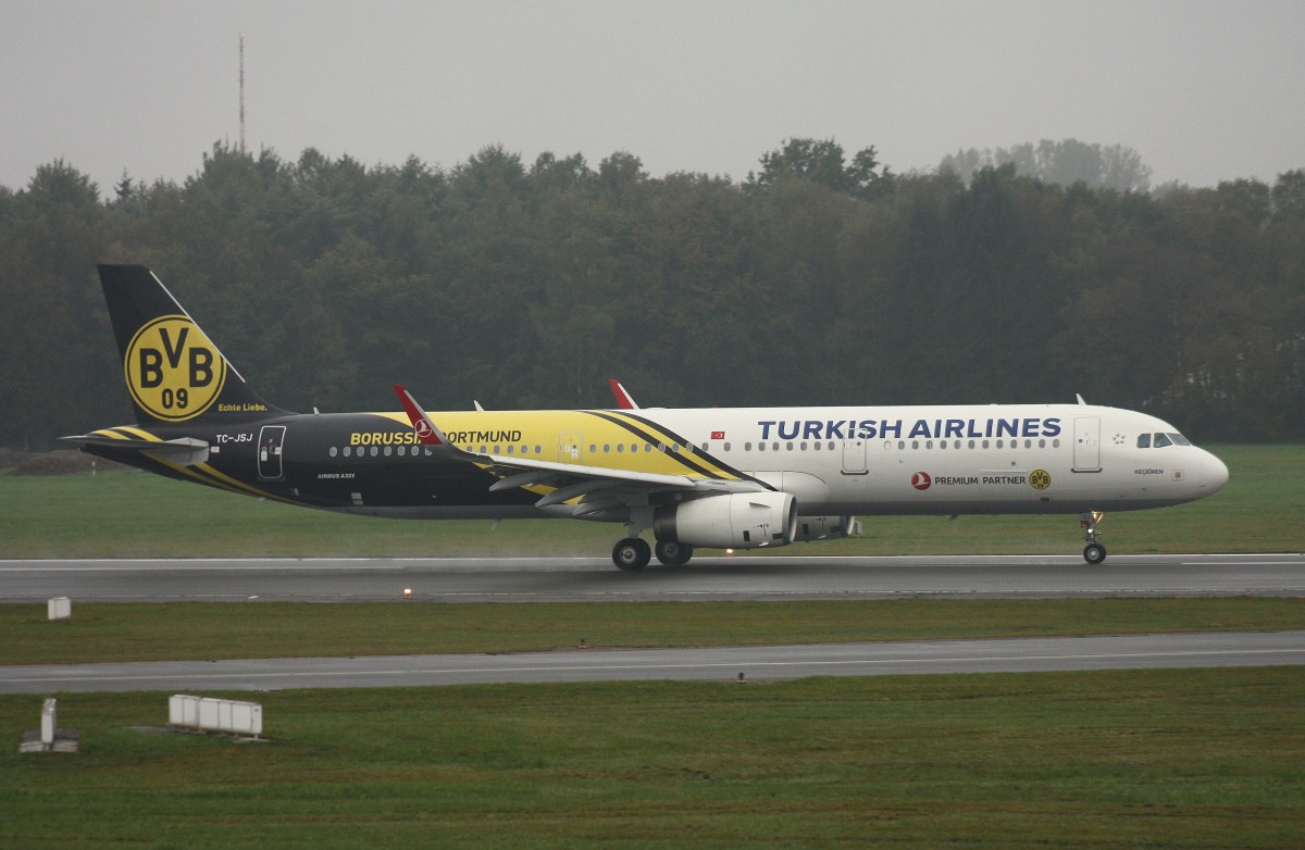 Turkish Airlines, TC-JSJ,(C/N 5633),Airbus A 321-231(SL),18.10.2015,HAM-EDDH, Hamburg, Germany (BVB Borussia Dortmund cs.)
