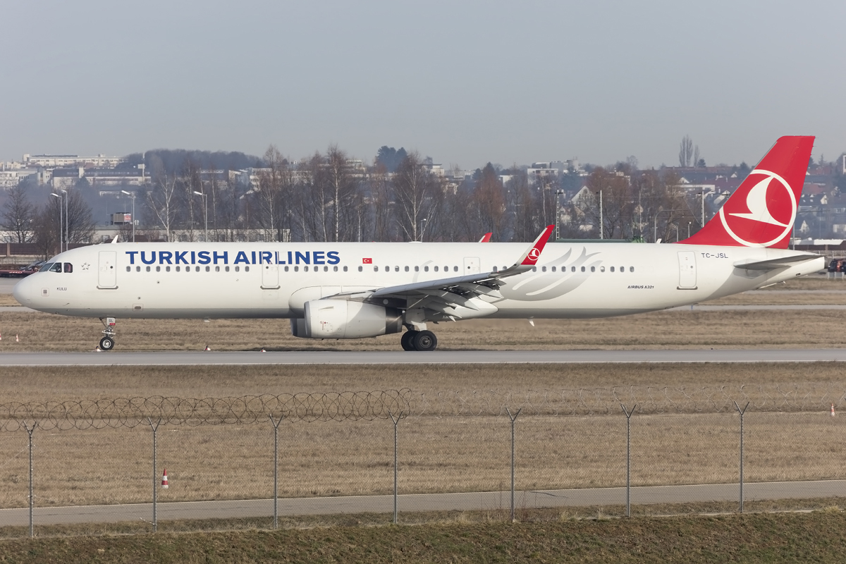 Turkish Airlines, TC-JSL, Airbus, A321-231, 06.02.2016, STR, Stuttgart, Germany 



