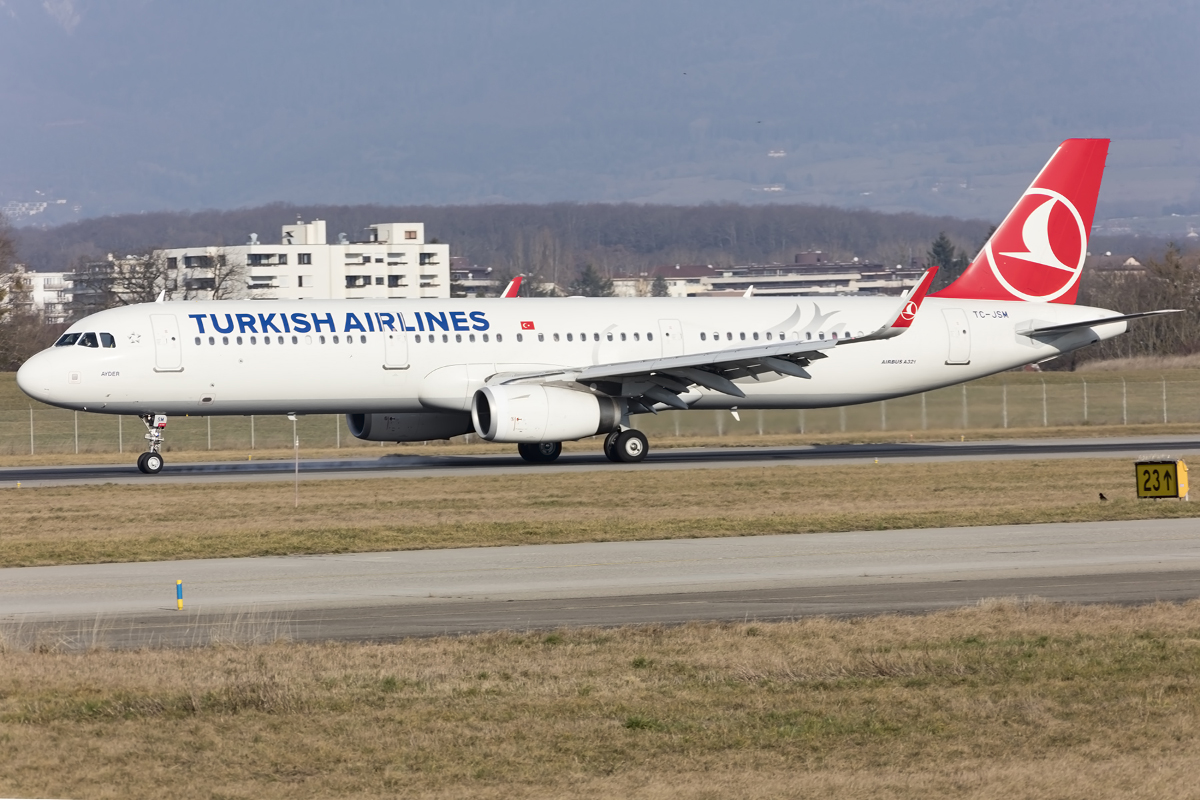 Turkish Airlines, TC-JSM, Airbus, A321-231, 30.01.2016, GVA, Geneve, Switzerland



