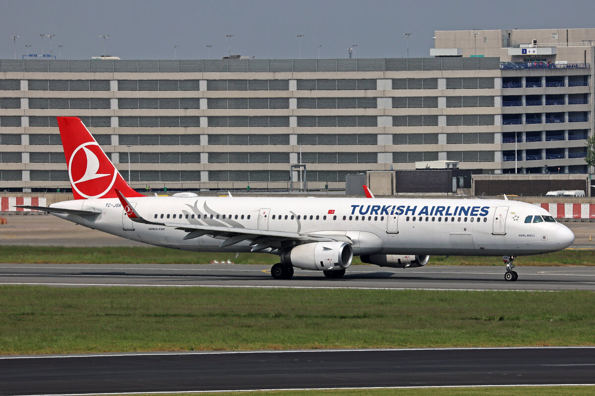 Turkish Airlines, TC-JSR, Airbus A321-231, msn: 6652,  Kırklareli , 21.Mai 2023, BRU Brüssel, Belgium.