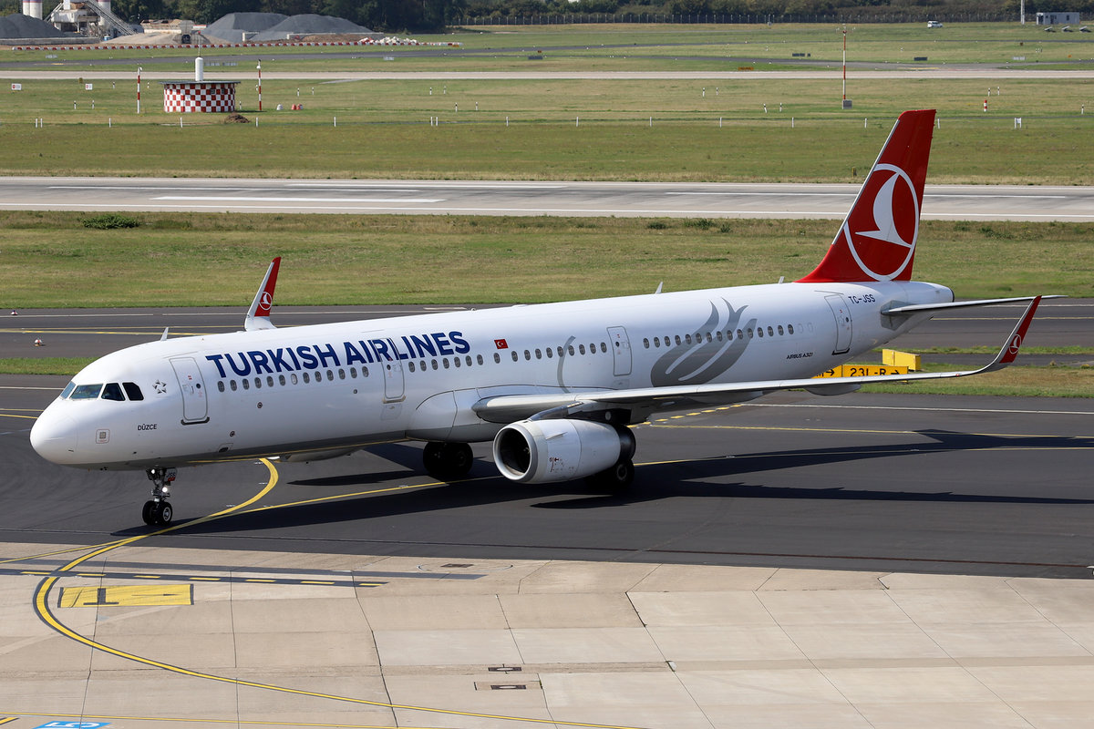 Turkish Airlines, TC-JSS  Düzce , Airbus, A 321-231 sl, DUS-EDDL, Düsseldorf, 21.08.2019, Germany 