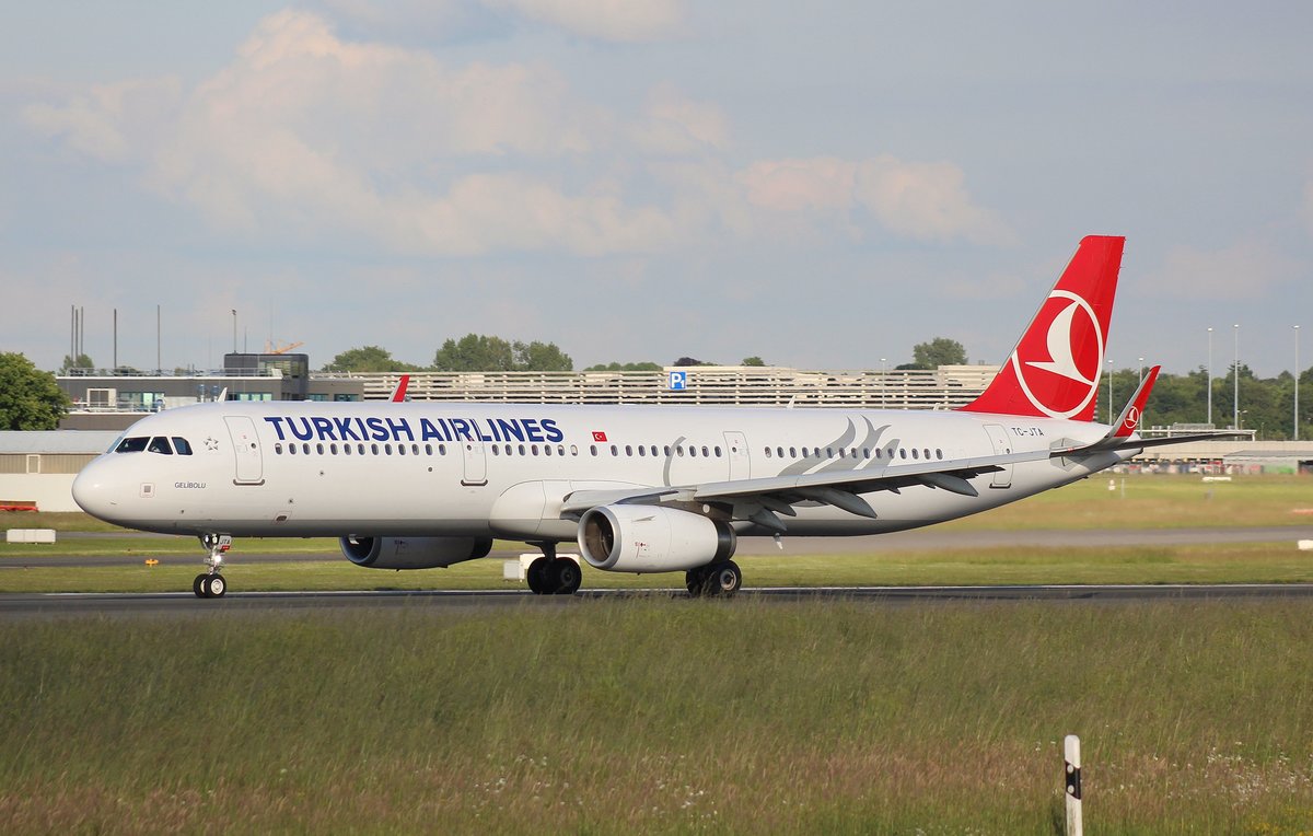 Turkish Airlines, TC-JTA, MSN 6781, Airbus A 321-231(SL), 14.06.2017, HAM-EDDH, Hamburg, Germany 