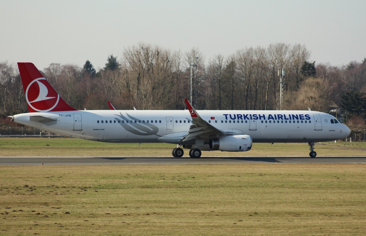 Turkish Airlines, TC-JTD, (c/n 6822),Airbus A 321-231 (SL), 28.02.2016,HAM-EDDH, Hamburg, Germany (Name:Cankaya)