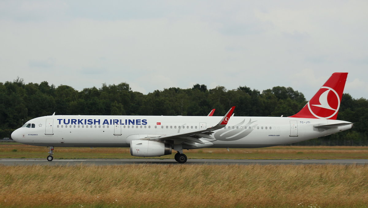 Turkish Airlines, TC-JTI,MSN 7089,Airbus A 321-231(SL), 29.06.2017, HAM-EDDH, Hamburg, Germany (Name: Buyukcekmece)
