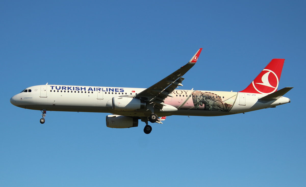 Turkish Airlines, TC-JTP, MSN 7516, Airbus A 321-231(SL), 01.07.2018, HAM-EDDH, Hamburg, Germany (The year of TROY livery) 