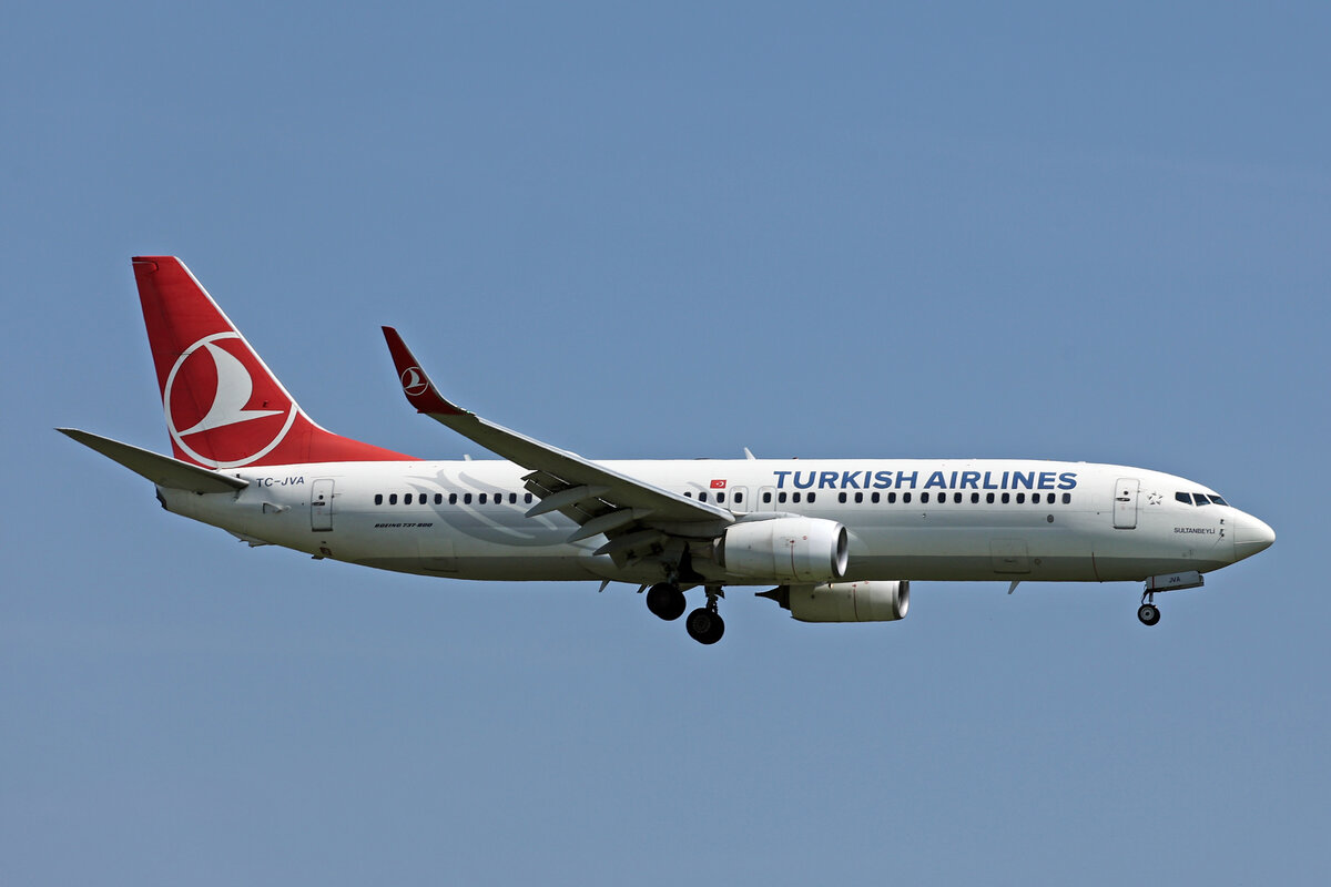 Turkish Airlines, TC-JVA, Boeing B737-8F2, msn: 40988/4833,  Sultanbeyli , 23.August 2024, ZRH Zürich, Switzerland.