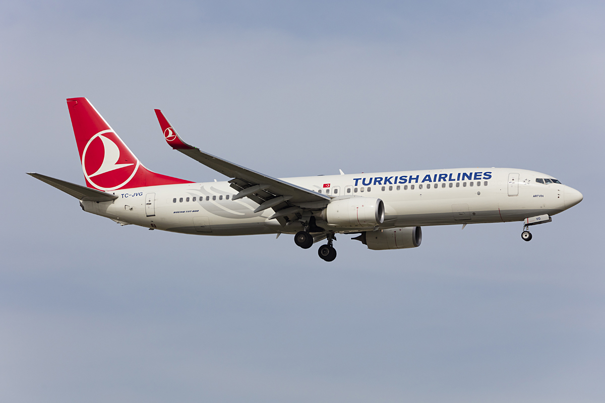 Turkish Airlines, TC-JVG, Boeing, B737-8F2, 26.10.2016, AGP, Malaga, Spain



