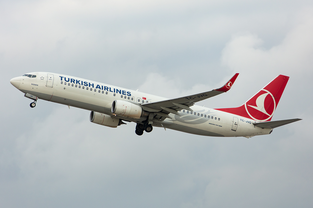 Turkish Airlines, TC-JVG, Boeing, B737-8F2, 11.01.2020, STR, Stuttgart, Germany

