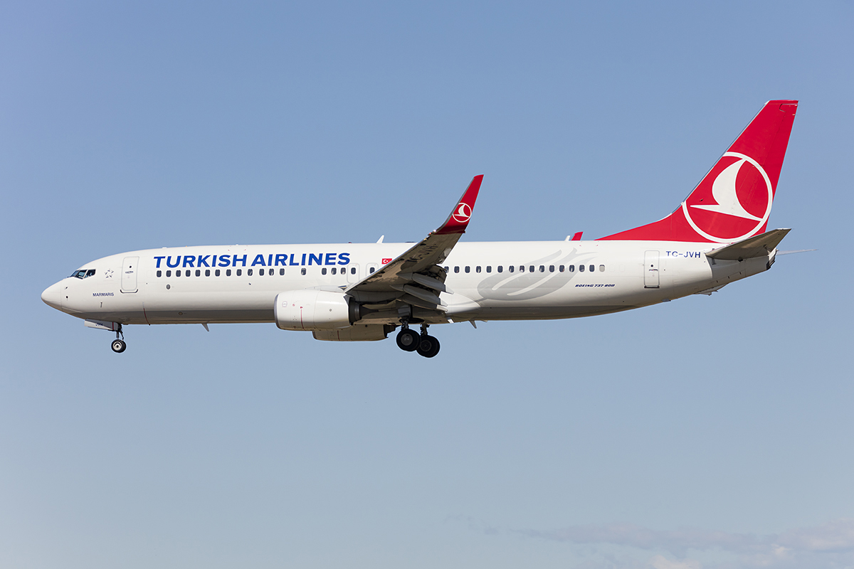 Turkish Airlines, TC-JVH, Boeing, B737-8F2, 10.09.2017, BCN, Barcelona, Spain



