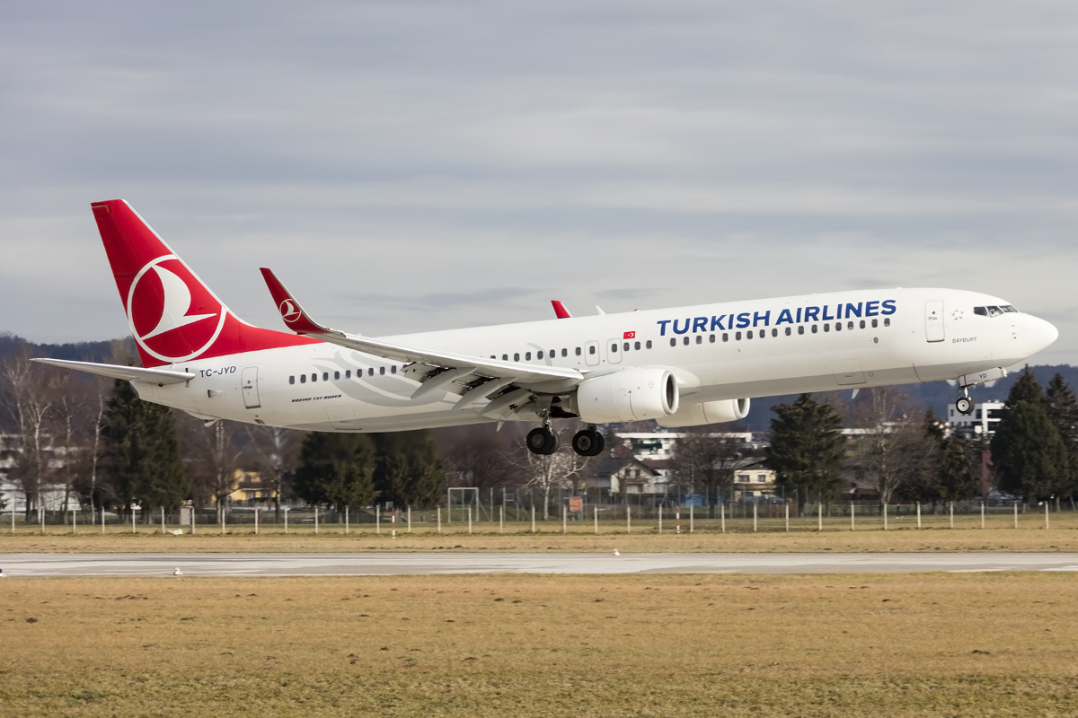 Turkish Airlines, TC-JYD, Boeing, B737-9F2ER, 09.01.2016, SZG, Salzburg, Austria



