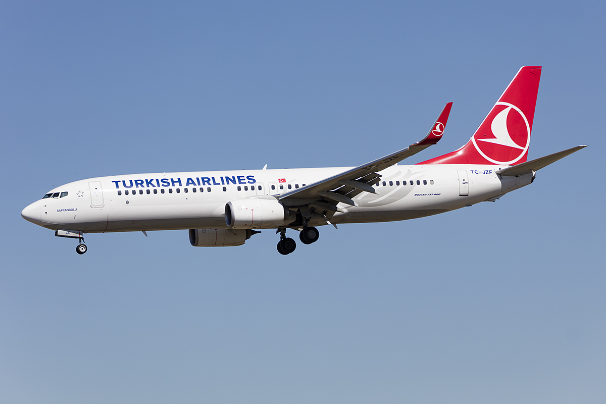 Turkish Airlines, TC-JZF, Boeing, B737-8F2, 13.09.2017, BCN, Barcelona, Spain 


