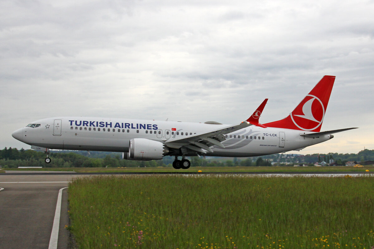 Turkish Airlines, TC-LCK, Boeing 737-8MAX, msn: 60053/7368, 24.Mai 2021, ZRH Zürich, Switzerland.