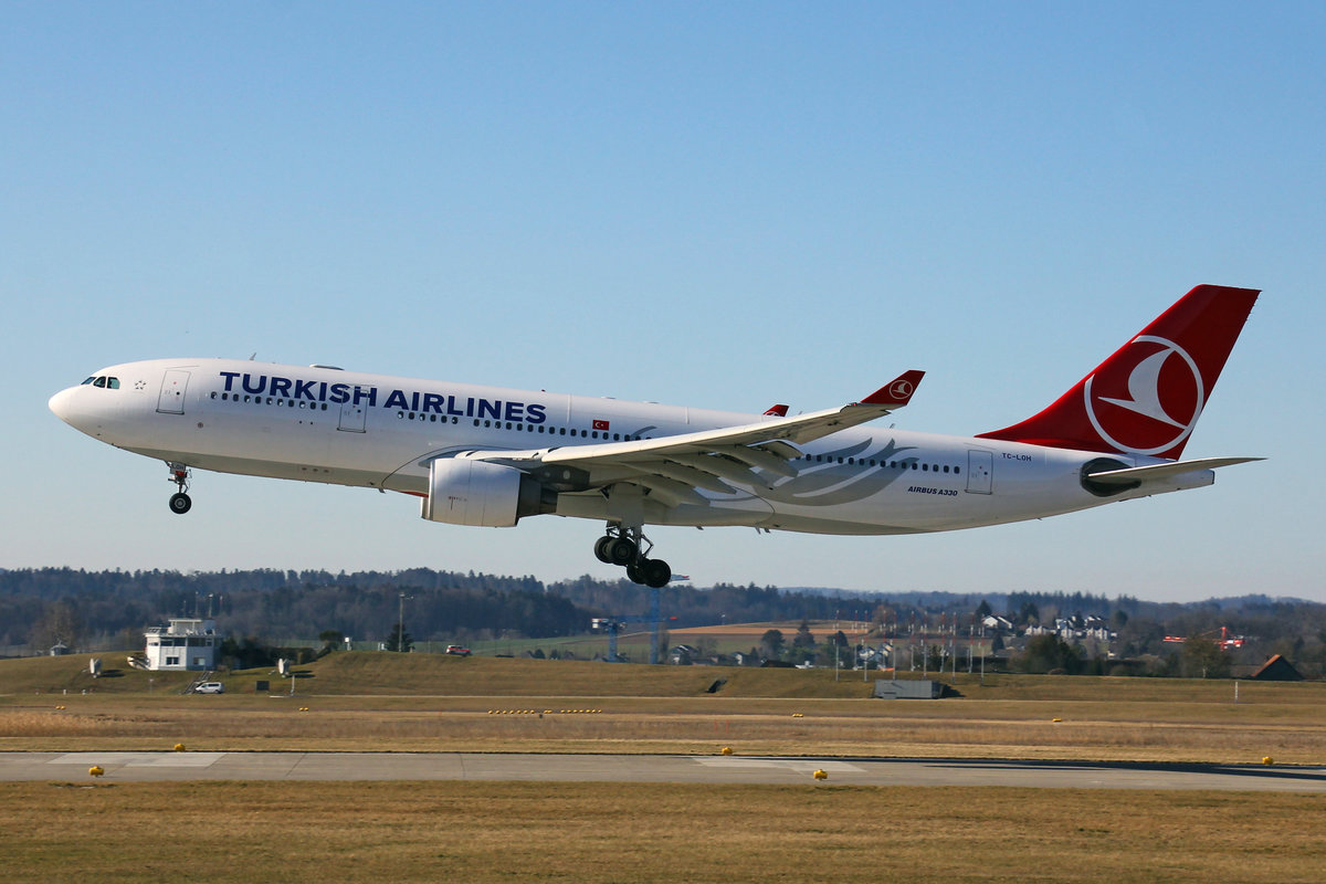 Turkish Airlines, TC-LOH, Airbus A330-223, msn: 1213, 24.Februar 2019, ZRH Zürich, Switzerland.