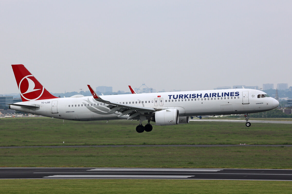 Turkish Airlines, TC-LSD, Airbus A321-271NX, msn: 8727,  Osmaniye , 21.Mai 2023, BRU Brüssel, Belgium.