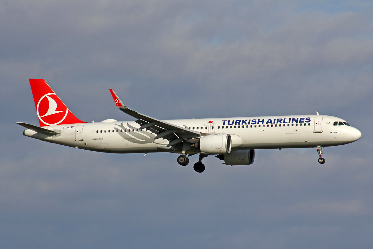 Turkish Airlines, TC-LSK, Airbus A321-271NX, msn: 9082,  Akasray , 19.Januar 2023, ZRH Zürich, Switzerland.