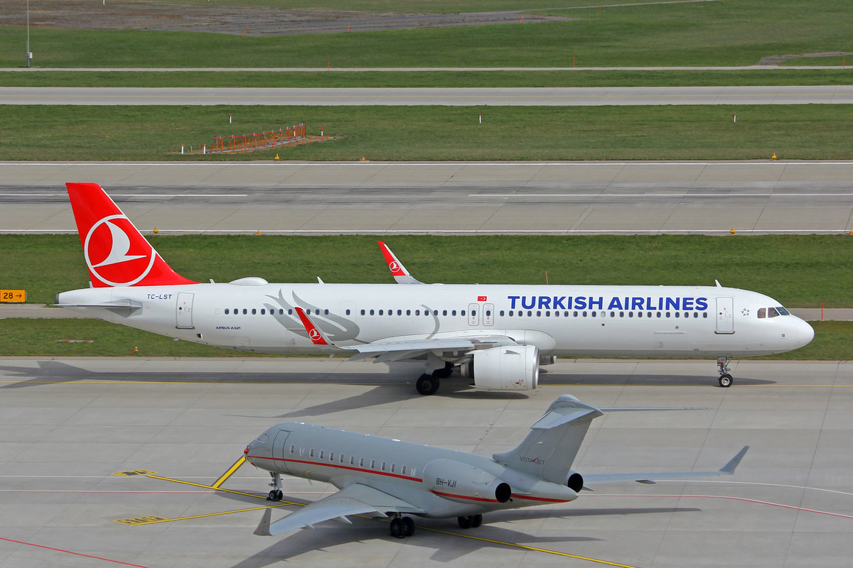 Turkish Airlines, TC-LST, Airbus A321-271NX, msn: 9326, 09.April 2021, ZRH Zürich, Switzerland.
