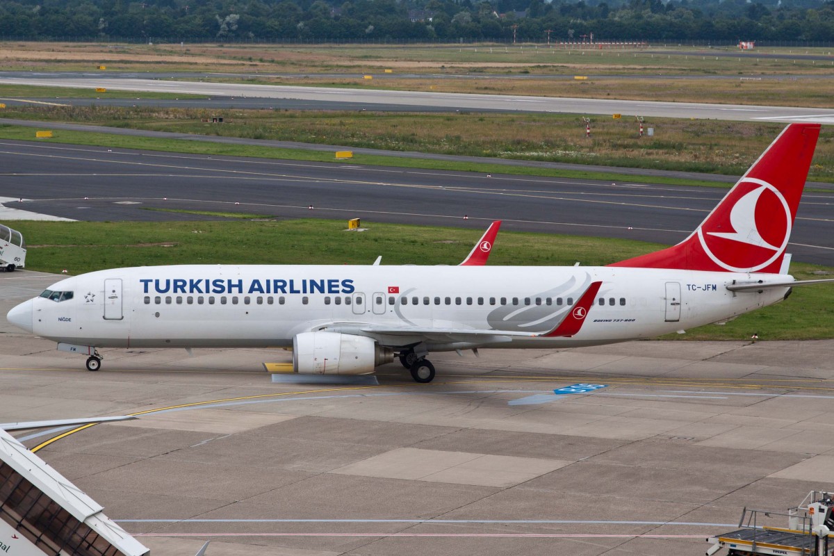 Turkish Airlines (TK-THY), TC-JFM  Nidge , Boeing, 737-8F2 wl, 27.06.2015, DUS-EDDL, Düsseldorf, Germany