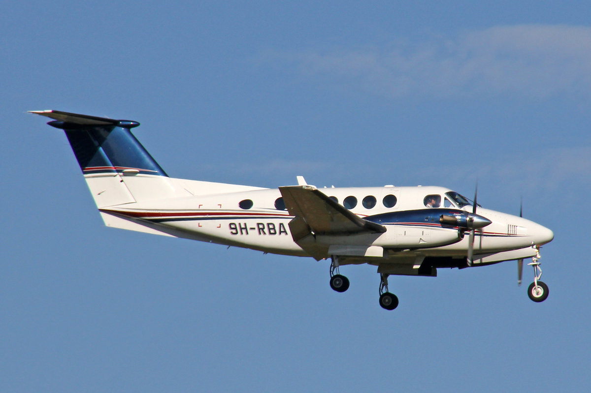 Tyrolean Jet Service, 9H-RBA, Beech King Air 200, 29.September 2016, ZRH Zürich, Switzerland.
