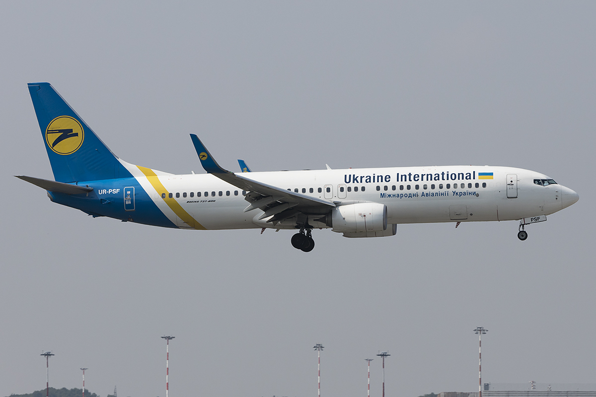 Ukraine International Airlines, UR-PSF, Boeing, B737-84R, 06.09.2018, MXP, Mailand, Italy 



