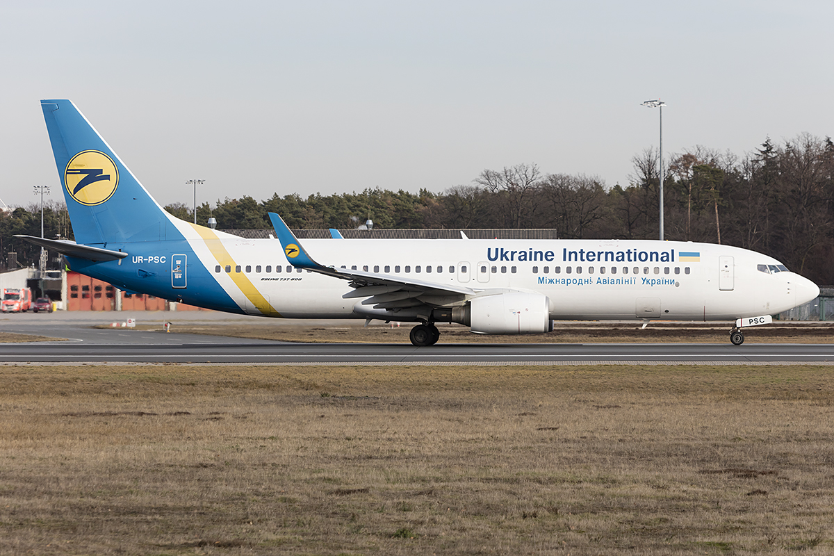 Ukraine International, UR-PSC, Boeing, B737-8HX, 13.02.2019, FRA, Frankfurt, Germany 


