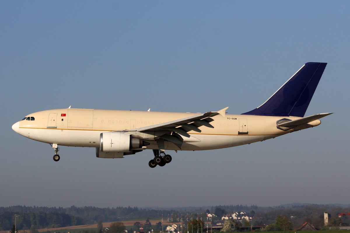 ULS Airlines Cargo, TC-SGM, Airbus A310-304F, msn: 592, 24.April 2015, ZRH  Zürich, Switzerland.