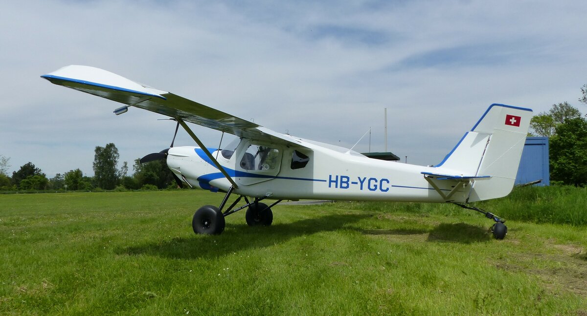 Ultravia, Pelican Club GS, HB-YGC, Flugplatz Moosburg auf der Kippe (EDPI), 20.5.2023