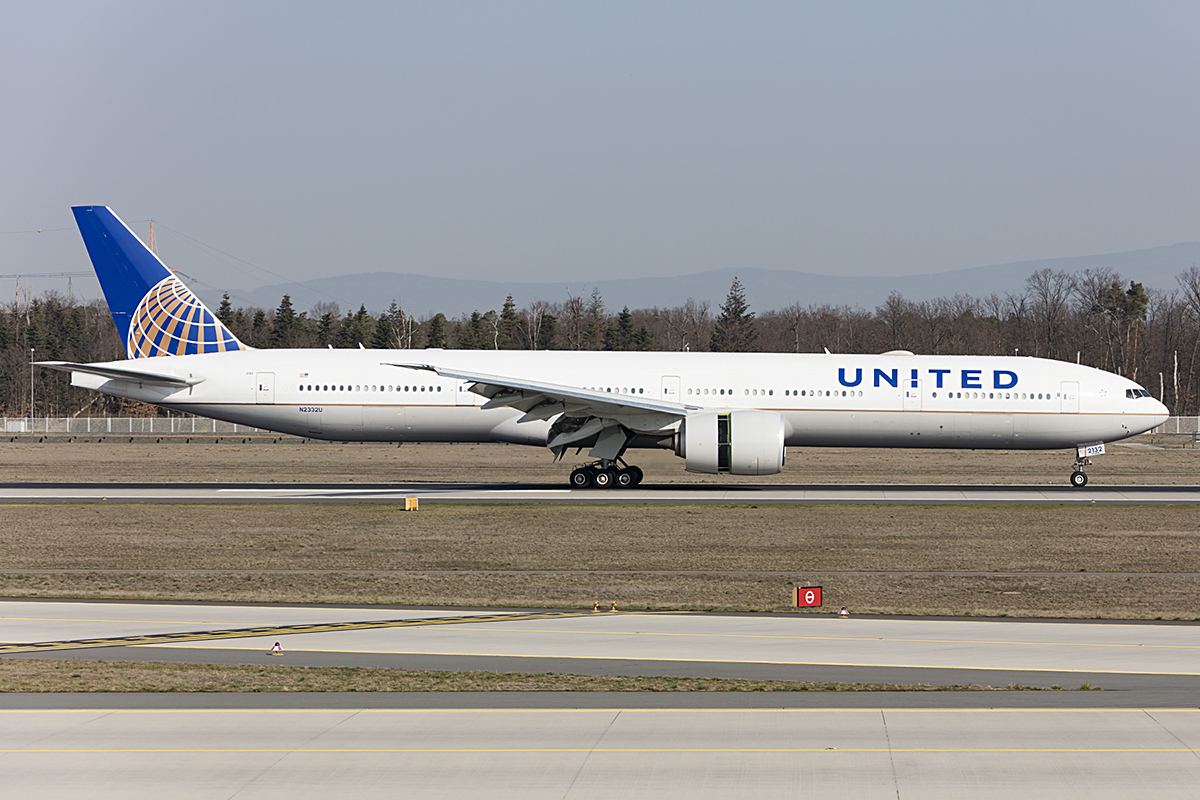 United Airlines, N2332U, Boeing, B777-322ER, 31.03.2019, FRA, Frankfurt, Germany 




