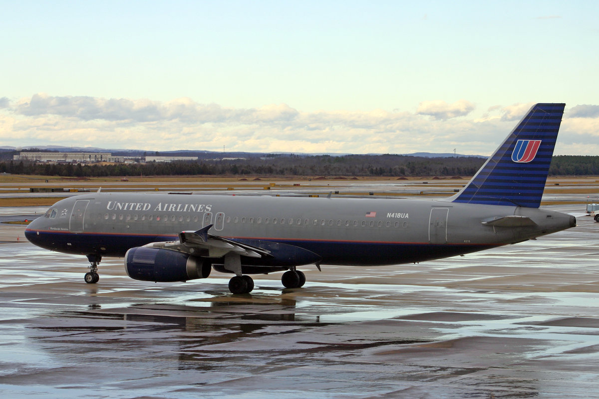 United Airlines, N418UA, Airbus A320-232, msn: 485, 08.Januar 2007, IAD Whasington Dulles, USA.