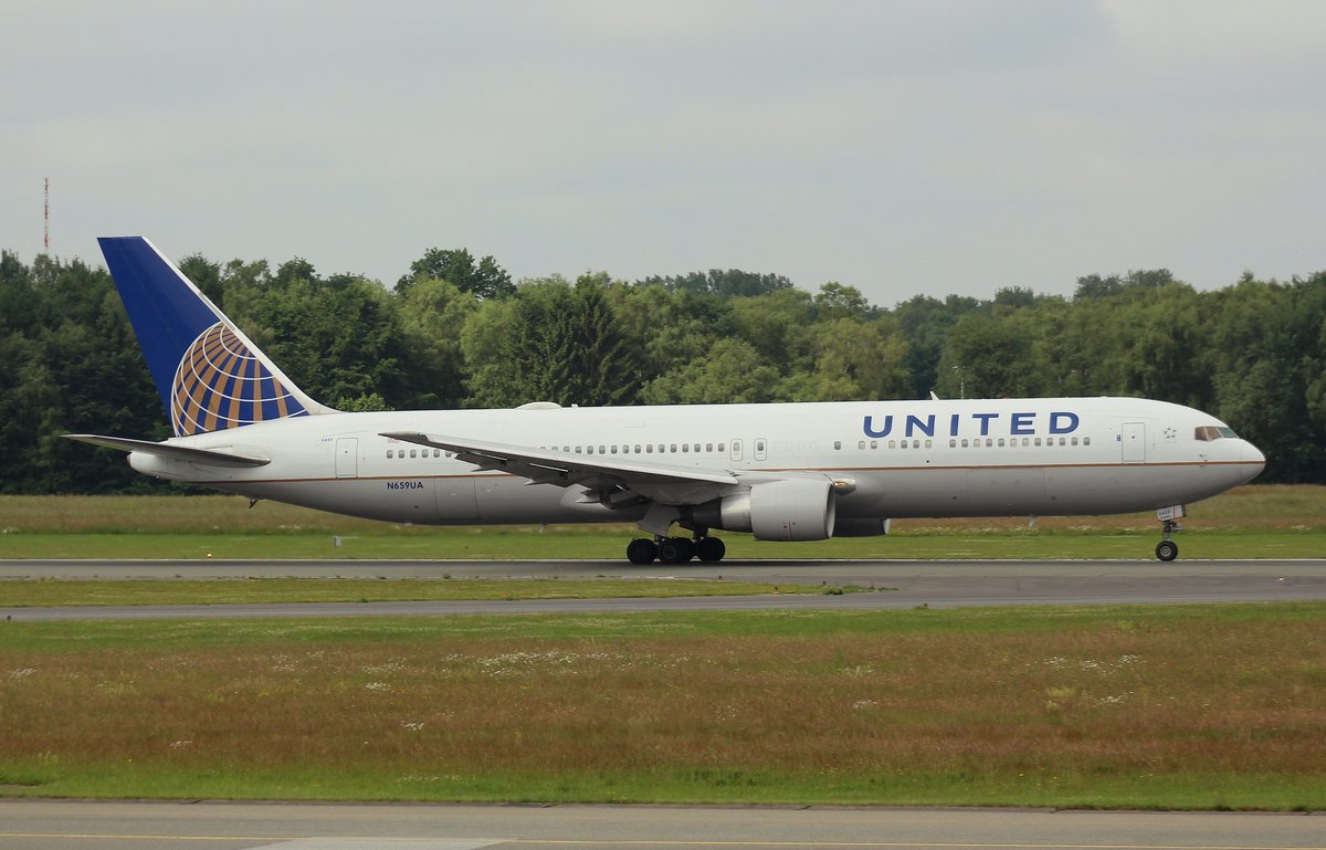 United Airlines, N659UA, MSN 27114, Boeing 767-322(ER), 18.06.2017, HAM-EDDH, Hamburg, Germany 