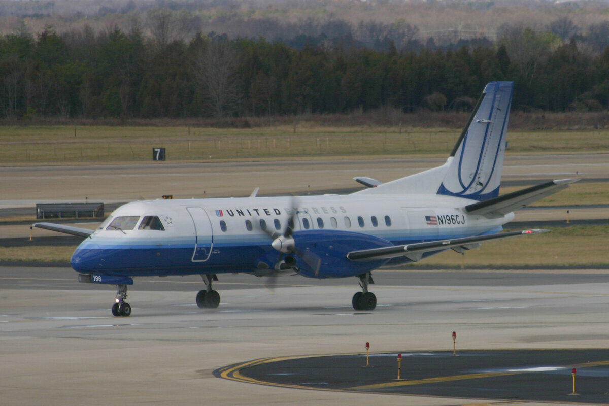 United Express (Colgan Air), N196CJ, Saab 340B, msn: 196, 08.Januar 2007, IAD Washington Dulles, USA.