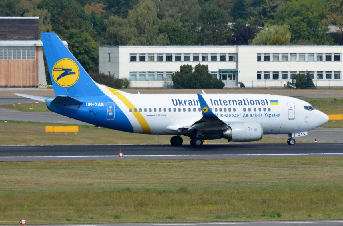 UR-GAS Ukraine International Airlines Boeing 737-528 (WL)   in Tegel am 03.09.2014 gelandet