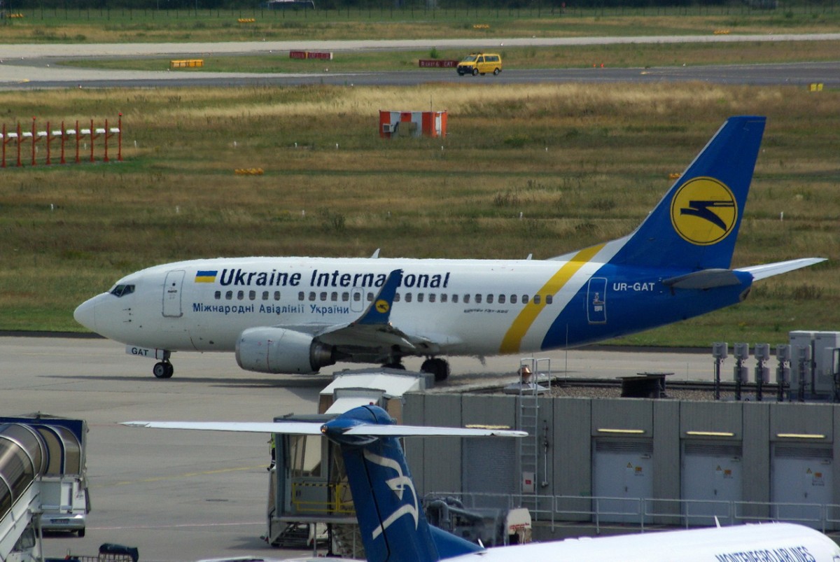 UR-GAT Ukraine International Airlines Boeing 737-528 (WL)   gelandet in Frankfurt am 16.07.2014