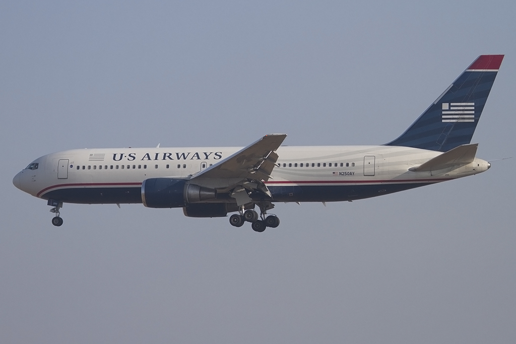 US Airways, N250AY, Boeing, B767-201ER, 17.05.2014, BRU, Brüssel, Belgium 





