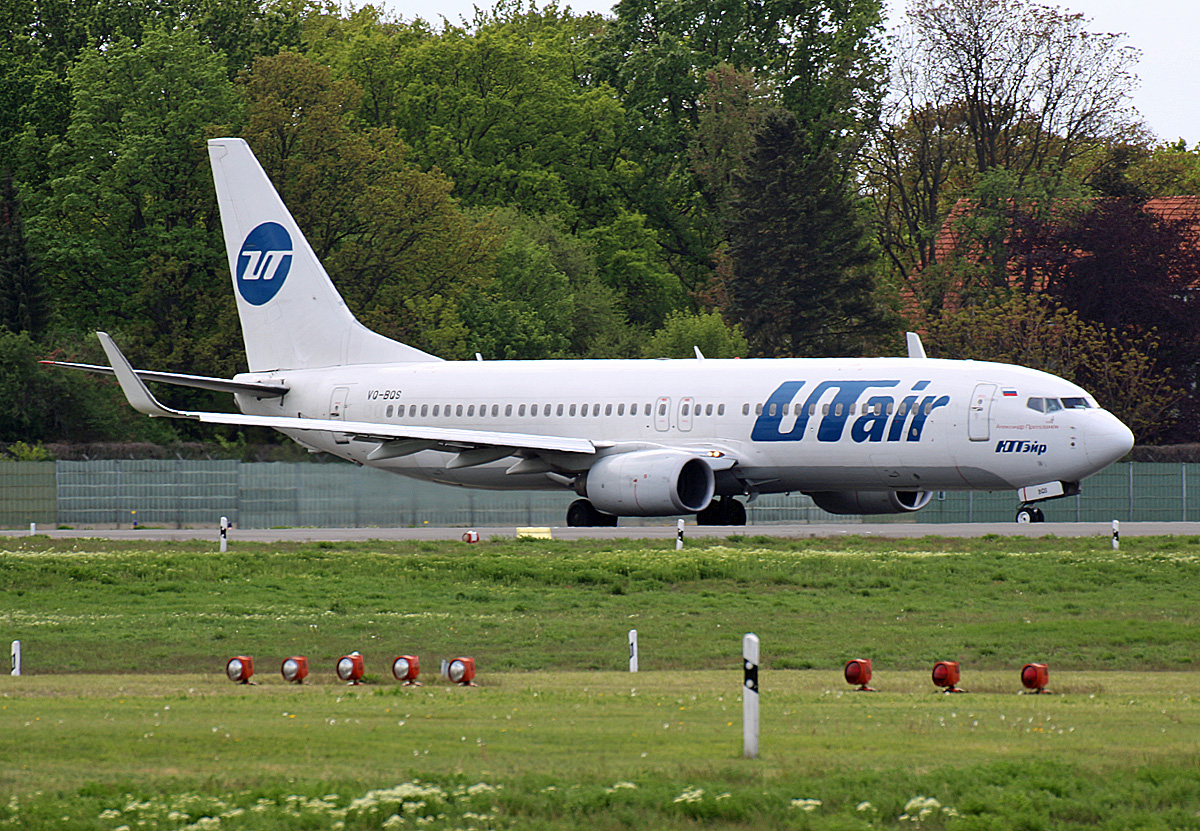 UTair, Boeing B 737-8GU,VQ-BQS, TXL, 03.05.2019