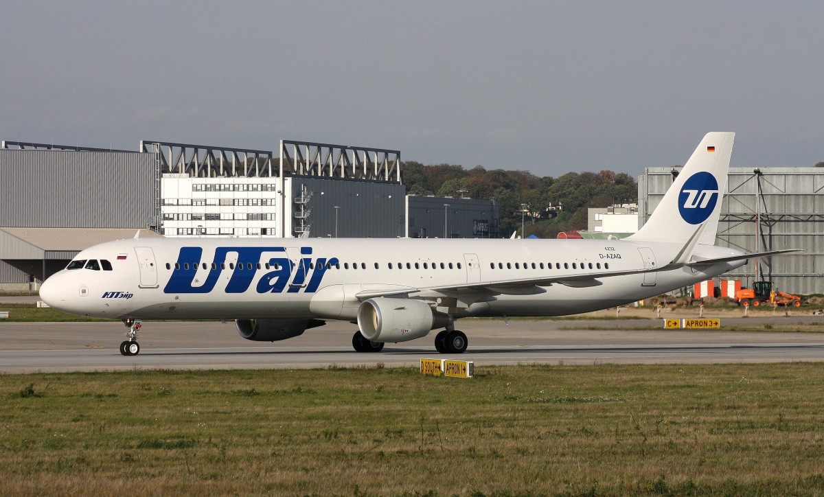 UTair, D-AZAQ, Reg.VQ-BMI, (c/n 6332),Airbus A 321-211 (SL), 27.10.2014,XFW-EDHI, Hamburg-Finkenwerder, Germany 