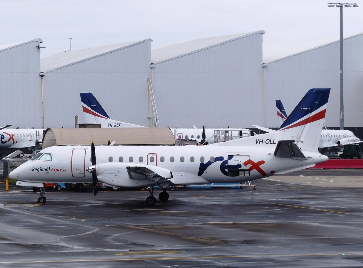VH-OLL, Saab 340B, REX Regional Express, Sydney Airport (SYD), 4.1.2018