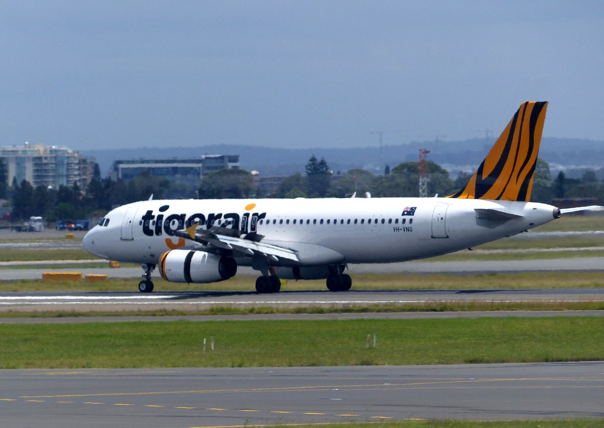 VH-VNG, Airbus A 320-232, Tigerair Australia, Sydney Airport (SYD), 4.1.2018